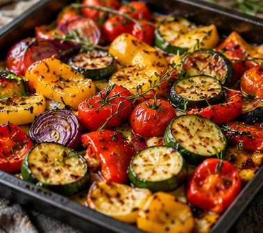 Овощное рагу с баклажанами и кабачками
